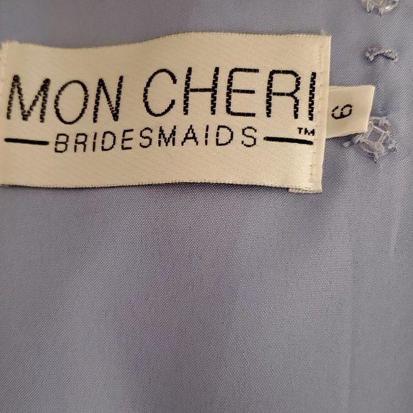 Mon Cheri Bridesmaid Dress Size 6 Mauve - Picture 3 of 4